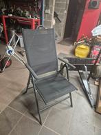 3 x verstelbare tuinstoelen/campingstoelen, Ophalen, Gebruikt