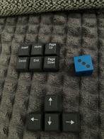 Set 3 gommen: 2 x toetsen toetsenbord + dobbelsteen, Ophalen of Verzenden