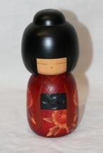 Kokeshi-pop vintage 16 cm Japan Gesigneerd, Antiek en Kunst, Ophalen of Verzenden