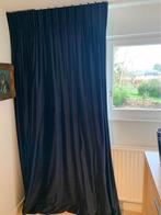 Beaux rideaux bleus à VENDRE + coussins gratuits, 150 à 200 cm, Comme neuf, 200 cm ou plus, Bleu