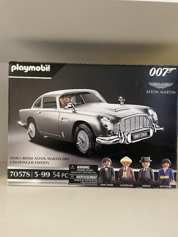 PLaymobil James Bond Aston Martin Goldfinger - compleet, Kinderen en Baby's, Speelgoed | Playmobil, Zo goed als nieuw, Complete set