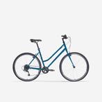Hybridefiets Riverside 120 petrolblauw zwart, Fietsen en Brommers, Fietsen | Racefietsen, Minder dan 10 versnellingen, Staal, Nieuw