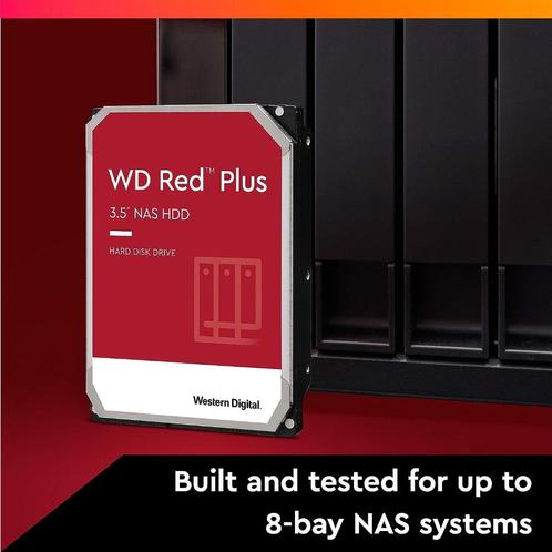 WD Red Plus harde schijf van 2 TB 3,5" NAS interne harde sch, Computers en Software, Harde schijven, Nieuw, Server, Intern, HDD