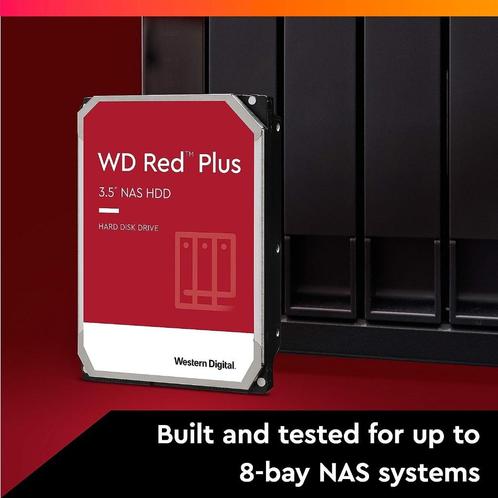 WD Red Plus harde schijf van 2 TB 3,5" NAS interne harde sch, Computers en Software, Harde schijven, Nieuw, Server, Intern, HDD