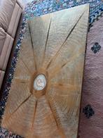 Koperen vintage salontafel Georges Mathias, Huis en Inrichting, Tafels | Salontafels, Ophalen, Overige materialen, 100 tot 150 cm