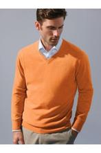 Oranje trui van scheerwol (Made in Schotland) - Maat L, Ophalen, Zo goed als nieuw, Overige maten, Oranje