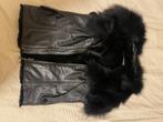 Lederen bodywarmer AnnaRitaN, Kleding | Dames, Jassen | Winter, Ophalen, AnnaRitaN, Zwart, Zo goed als nieuw