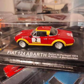 Fiat 124 Abarth Rallye Portugal 1:43 in blisterverpakking  beschikbaar voor biedingen