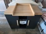 Interbaby commode zwart, bijhorend wandrek en bladvergroter, Kinderen en Baby's, Ophalen, 50 tot 70 cm, 100 cm of meer, Zo goed als nieuw