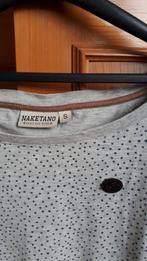Grijze T-shirt (S) Naketano met sterretjes, Kleding | Dames, T-shirts, Ophalen of Verzenden, Zo goed als nieuw, Korte mouw, Maat 36 (S)