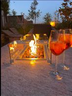 Stijlvolle Lounge vuurtafel in Marmer, Jardin & Terrasse, Tables à feu, Enlèvement, Comme neuf