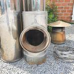 Dubbelwandige inox kachelbuizen, Doe-het-zelf en Bouw, Ophalen, Gebruikt