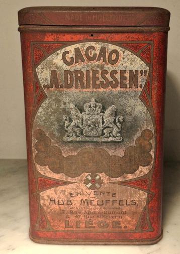 Cacao A. DRIESSEN Liège cocoa  beschikbaar voor biedingen