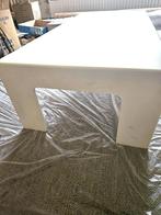 strakke moderne effen witte salontafel, Huis en Inrichting, Tafels | Salontafels, Ophalen, Strak modern, 100 tot 150 cm, Nieuw