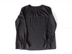Blouse noire en crêpe léger à manches longues Opus Taille 36, Kleding | Dames, Blouses en Tunieken, Zwart, Ophalen of Verzenden