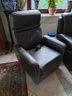 Leder relax zetel, Huis en Inrichting, Ophalen, Gebruikt, Eenpersoons, Leer