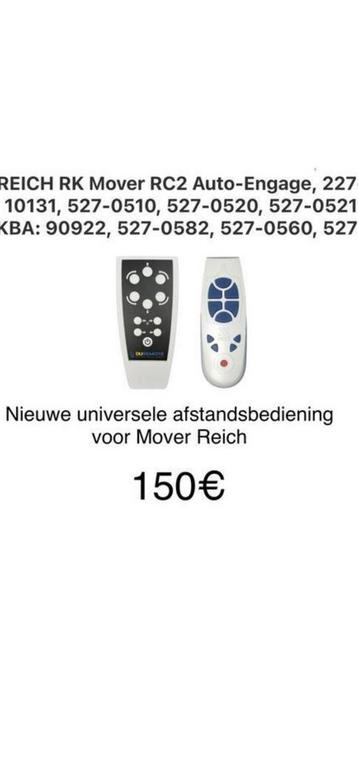 Nieuwe afstandsbediening voor mover van Reich beschikbaar voor biedingen