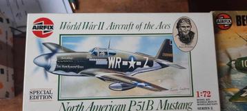Seconde guerre mondiale Aces P51 B Mustang 1/72 Airfix