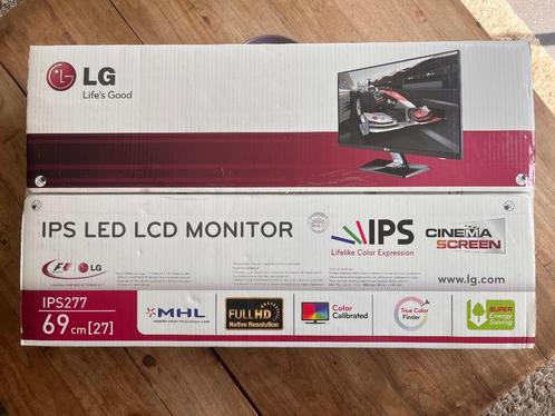 LG FLATRON IPS277L - BN - IPS LED LCD Monitor - 69cm / 27", Computers en Software, Monitoren, Gebruikt, 60 Hz of minder, HDMI