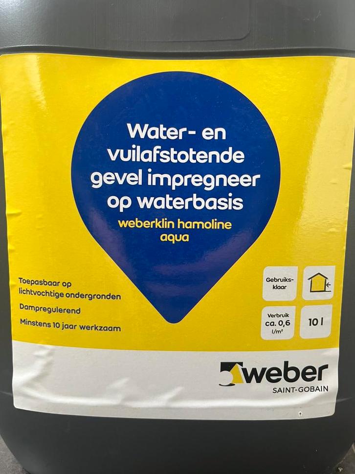 Gevel impregneer hamoline van Weber, 10 L, Doe-het-zelf en Bouw, Verf, Beits en Lak, Nieuw, Ophalen