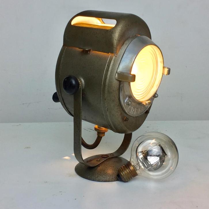 cremer 1950 vintage film spotlight, Huis en Inrichting, Lampen | Spots, Gebruikt, Plafondspot of Wandspot, Ophalen
