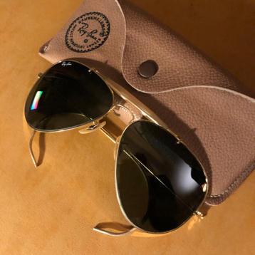Vintage B&L Ray-Ban Aviator Outdoorsman 58mm zonnebril O3, Enlèvement ou Envoi, Utilisé, Lunettes de soleil, Ray-Ban