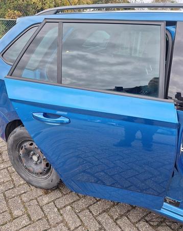 Deur Portier Skoda Fabia III NJ5 rechts achter topstaat LF5W beschikbaar voor biedingen