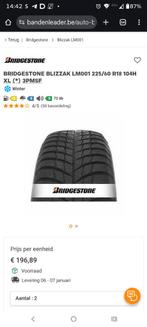 4x banden Bridgestone blizzak lm001 225/60 R18 104h, Autos : Pièces & Accessoires, Pneus & Jantes, Enlèvement