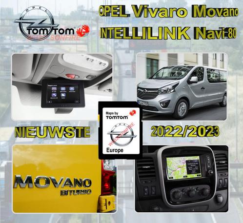 Opel Vivaro Movano Navi 80 Intellilink '23 - '24 SD-kaart, Computers en Software, Navigatiesoftware, Update, Ophalen of Verzenden