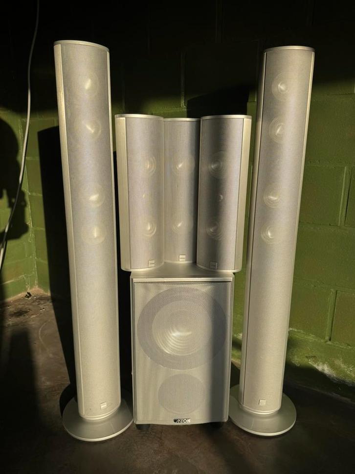 Canton CD 200 5.1 Surround Set + AS 105 SC Subwoofer, Audio, Tv en Foto, Home Cinema-sets, Zo goed als nieuw, 5.1-systeem, 70 watt of meer