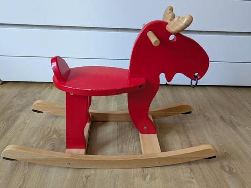 schommelpaard IKEA rode eland, Kinderen en Baby's, Speelgoed | Hobbelfiguren, Gebruikt, Ophalen