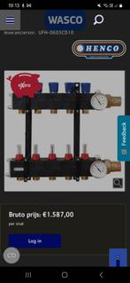 Henco vloerverwarming Nieuw!, Doe-het-zelf en Bouw, Ophalen, Nieuw