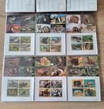 thema flora & dieren,op postkaarten 4 zegels op kaart ophale, Ophalen