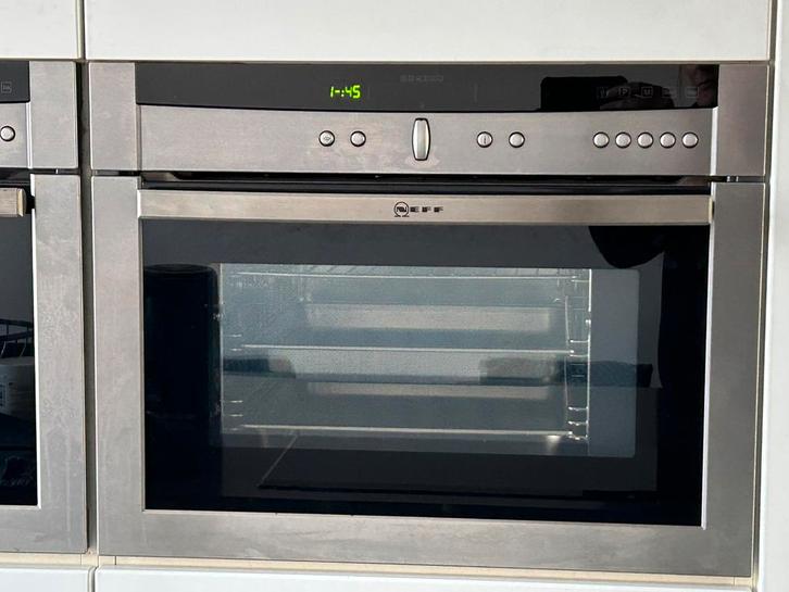 Combi oven en stoomoven NEFF, Elektronische apparatuur, Ovens, Gebruikt, Inbouw, Oven, 45 tot 60 cm, 45 tot 60 cm, Hete lucht