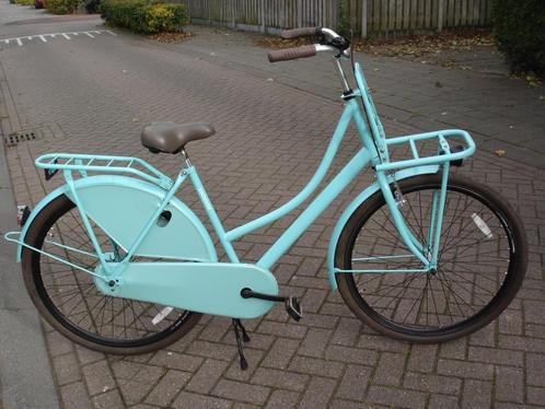 Popal – Carrier Dames Transportfiets Turquoise, Fietsen en Brommers, Fietsen | Dames | Omafietsen, Gebruikt, 50 tot 53 cm, Ophalen