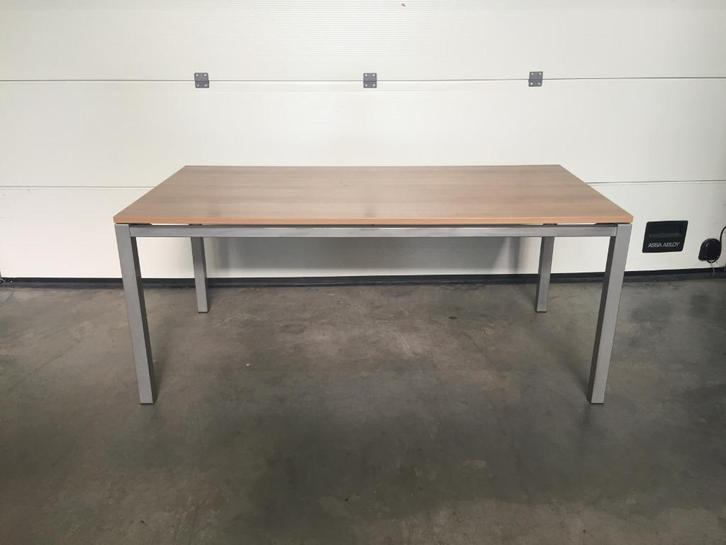 (64) Prachtige eettafel als nieuw aluminium frame, Huis en Inrichting, Tafels | Sidetables, Zo goed als nieuw, Ophalen