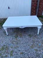 Table de salon blanc laqué, bon état dimension 110x70x40 cm, Ophalen, 100 tot 150 cm, 50 tot 100 cm, Zo goed als nieuw