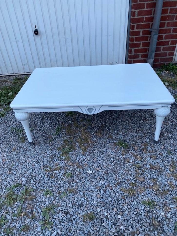 Table de salon blanc laqué, bon état dimension 110x70x40 cm, Huis en Inrichting, Tafels | Salontafels, Zo goed als nieuw, Minder dan 50 cm