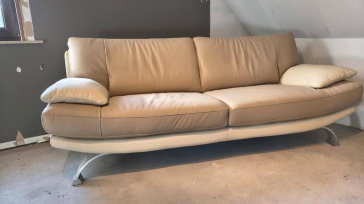 Moderne zetels, Maison & Meubles, Canapés | Salons, Comme neuf, Banc droit, Deux personnes, 200 à 250 cm, 75 à 100 cm, Cuir, Enlèvement