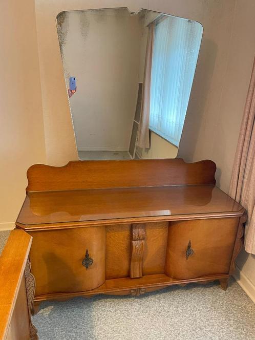 vintage commode jaren '50 met originele spiegel, Kinderen en Baby's, Kinderkamer | Commodes en Kasten, Zo goed als nieuw, Commode
