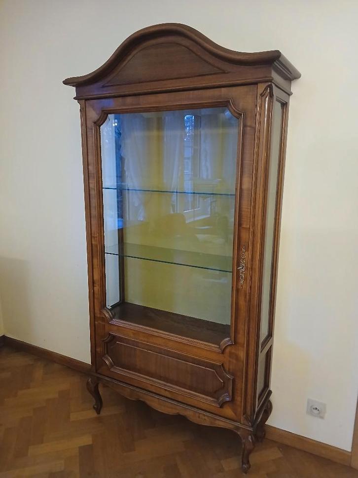 Prachtige glazen vitrinekast, Antiek en Kunst, Antiek | Meubels | Kasten, Ophalen