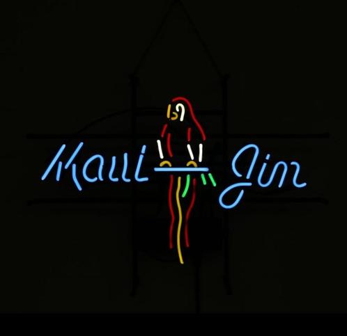 Maui Jim vintage reclame neon USA mancave decoratie retro, Verzamelen, Merken en Reclamevoorwerpen, Gebruikt, Lichtbak of (neon) lamp