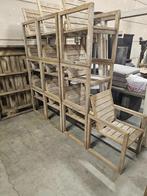 Teak tuinstoelen – 15 stuks in goede staat, Ophalen, Gebruikt, Teakhout, Stapelbaar