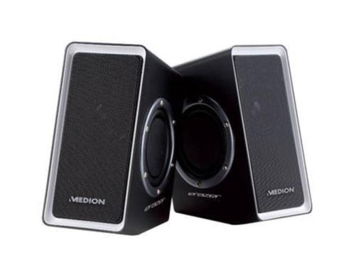 medion md 86654 usb-stereo luidsprekers, Computers en Software, Pc speakers, Zo goed als nieuw, Verzenden