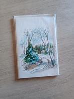 4 vintage kerstkaarten + enveloppen, Ophalen of Verzenden, Zo goed als nieuw