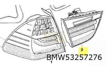 BMW 3-serie Touring (9/08-10/12) Achterlicht Rechts binnen ( disponible aux enchères