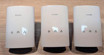 3xD-LINK DHP-306AV 200Mbps ENKELE POORT ETHERNET POWERLINE beschikbaar voor biedingen