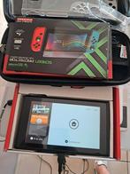 Nintendo switch rood/blauw - nikkel, Ophalen of Verzenden, Zo goed als nieuw, Met 2 controllers, Switch 2019 Upgrade