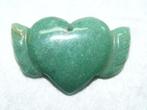 92 ct Green Jade Winged Heart pendant (drilled), Vert, Envoi, Neuf