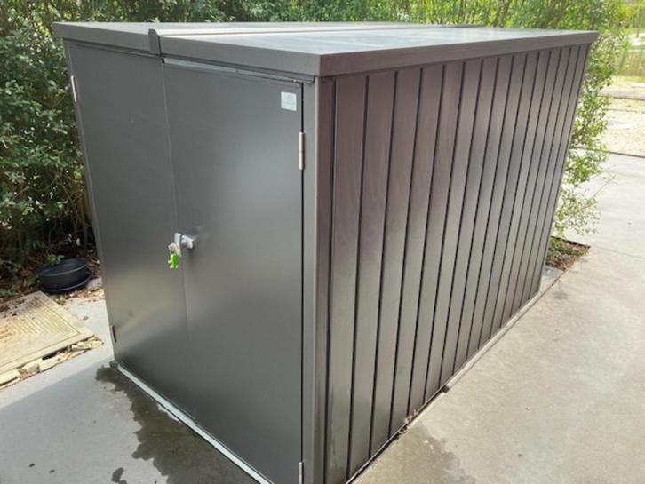 mini garagebox fietsenberging Gereserveerd voor Pascal, Tuin en Terras, Bergingen en Tuinkasten, Fietsenberging, Ophalen